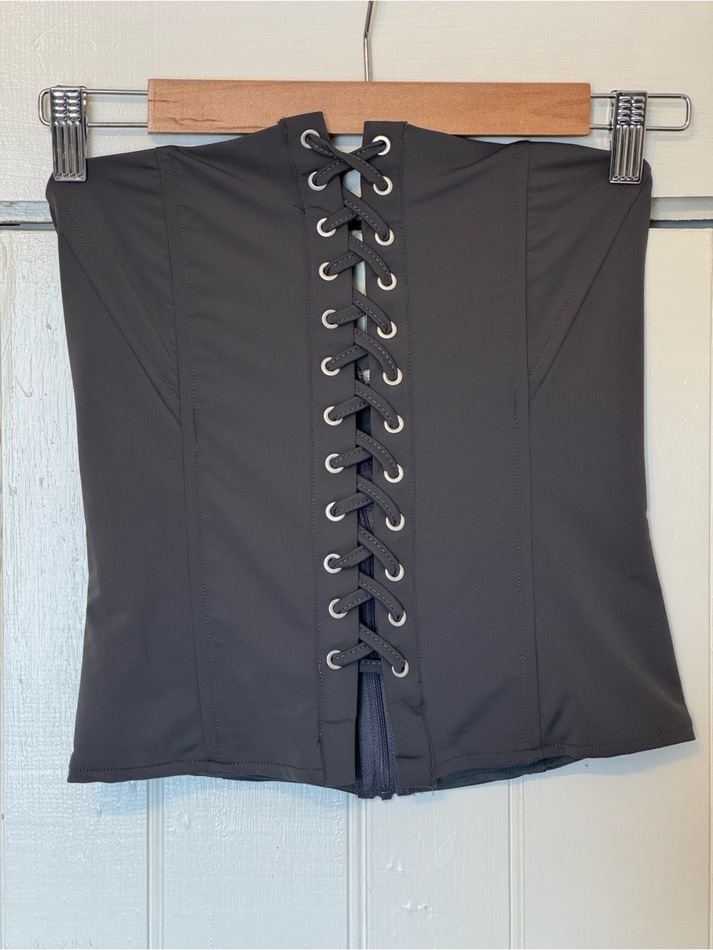 Lace-Up Black Corset top